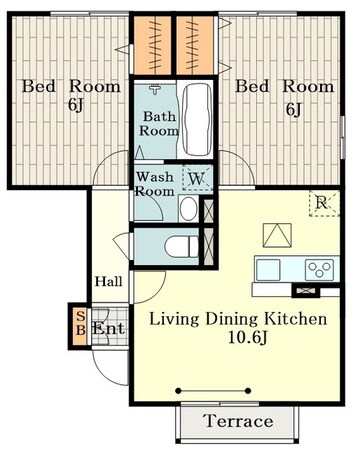 ファヴォーレAの物件間取画像